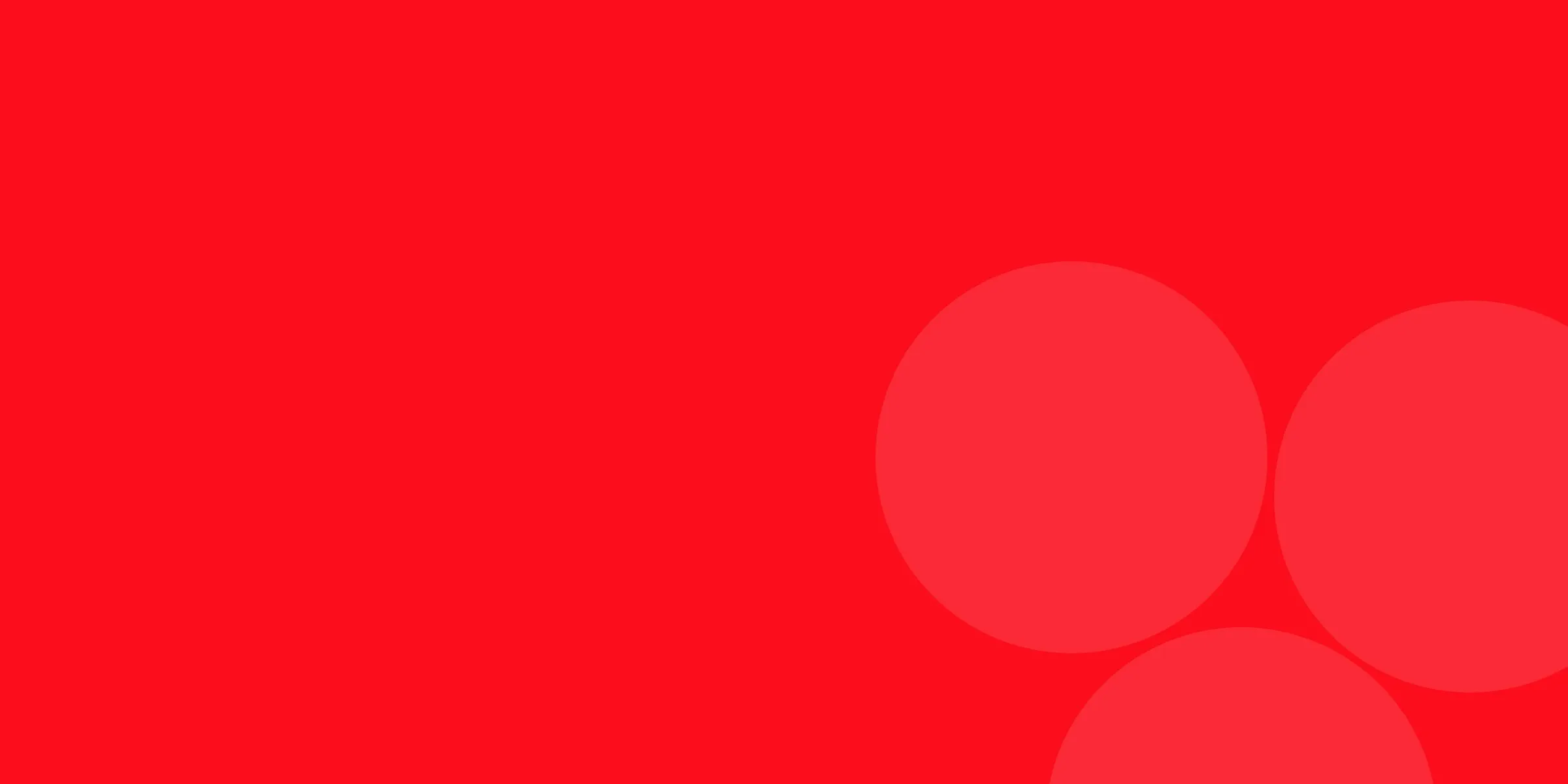 The three dots from the Goud logo, oversized and faint, on the brand red